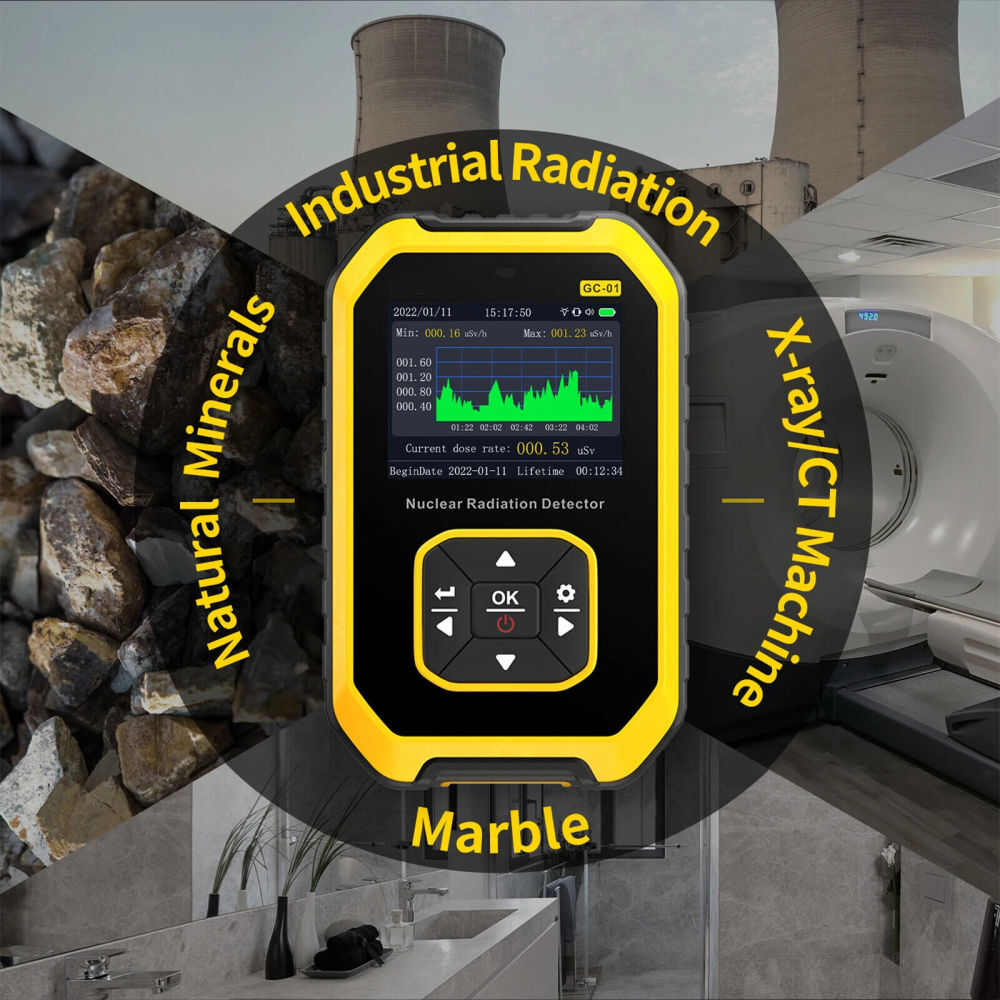 Nuclear Radiation Detector GM Geiger Counter β/γ/X-Ray Dosimeter Portable