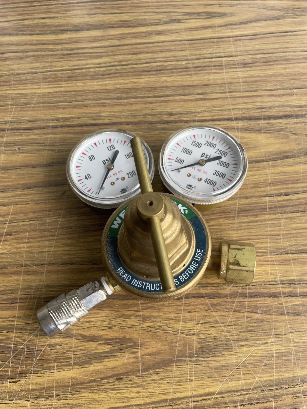 Weldmark 350-125-540-06 Oxygen Regulator Gas MAX INLET 3000 PSIG