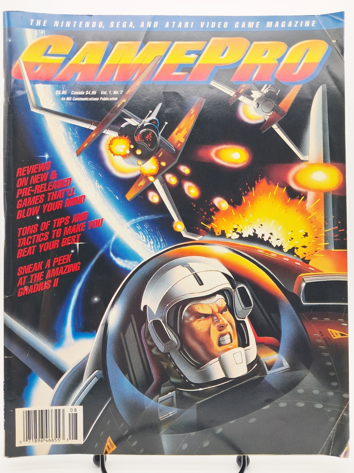 GamePro Magazine Volume 1 No. 2 Issue 2 Jul/Aug 1989 Nintendo Sega Atari Vintage