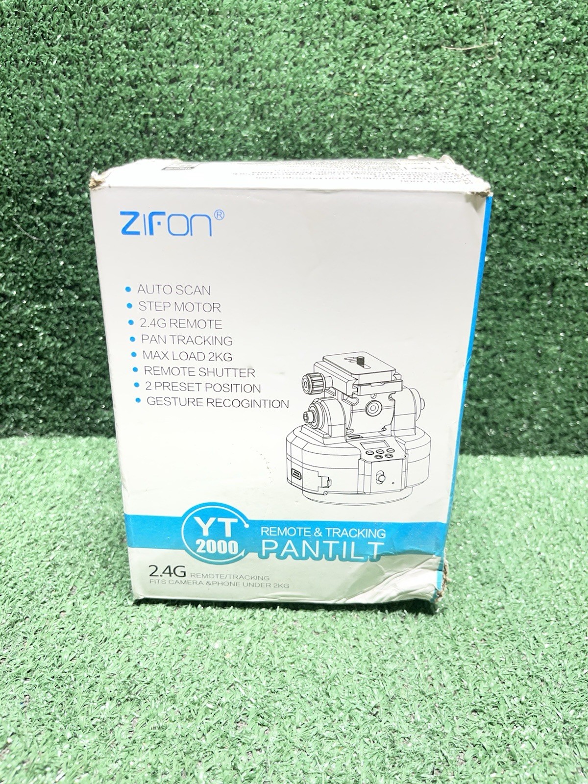 ZIFON YT-2000 AI Face Tracking Motorized Pan Tilt Panoramic Head Remote Control.