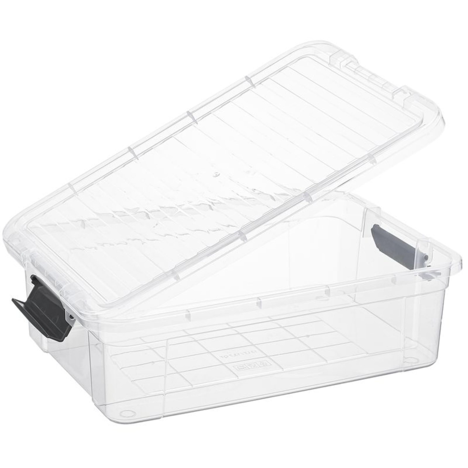 Superio Clear Storage Box with Lid, 13.7 Qt Stackable Plastic Organizer Bin