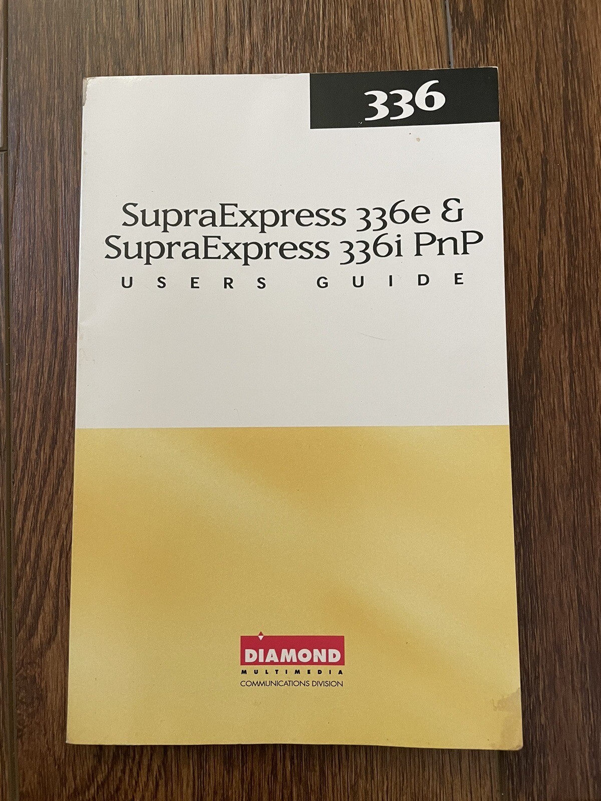 Diamond Multimedia - SupraExpress 336e & 336i PnP User's Guide / Manual ONLY