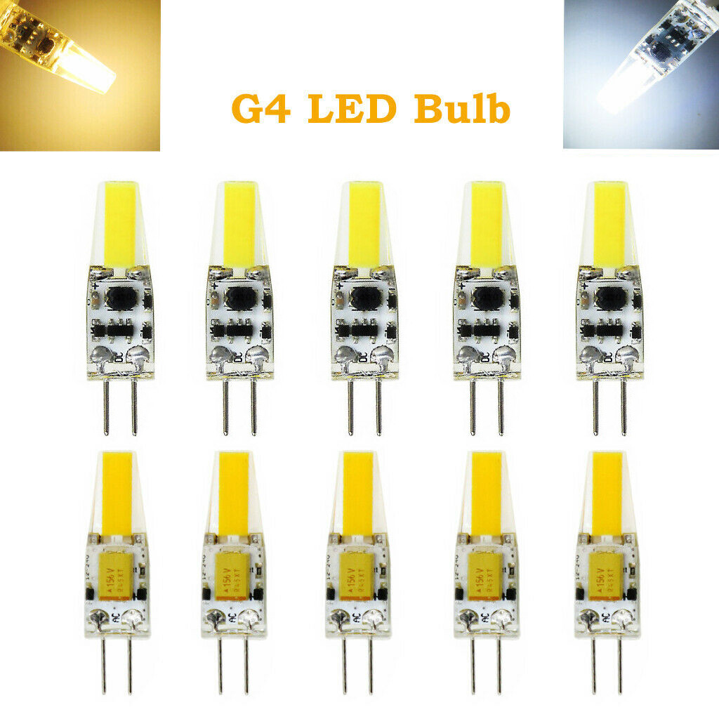 10x G4 LED Bulb 2W AC12V/DC12~24V COB1505 Silicone protection Boat Light H