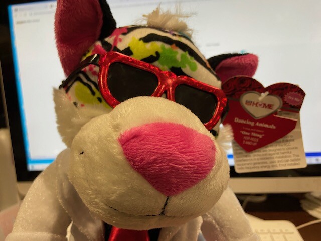 Valentine Dancing Tiger Singing to "One Thing".