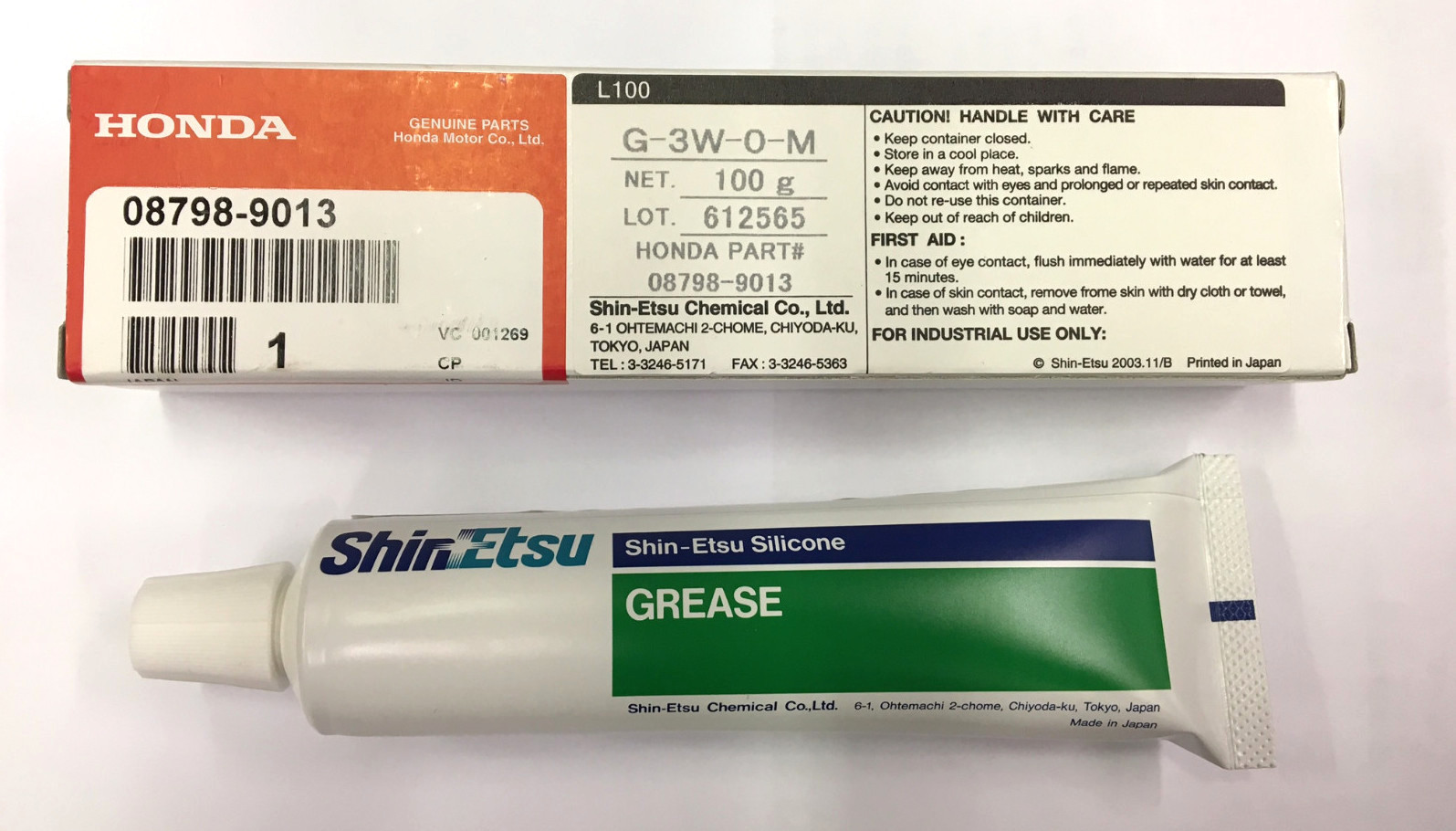 Genuine OEM Honda Shin-Etsu Silicone Grease