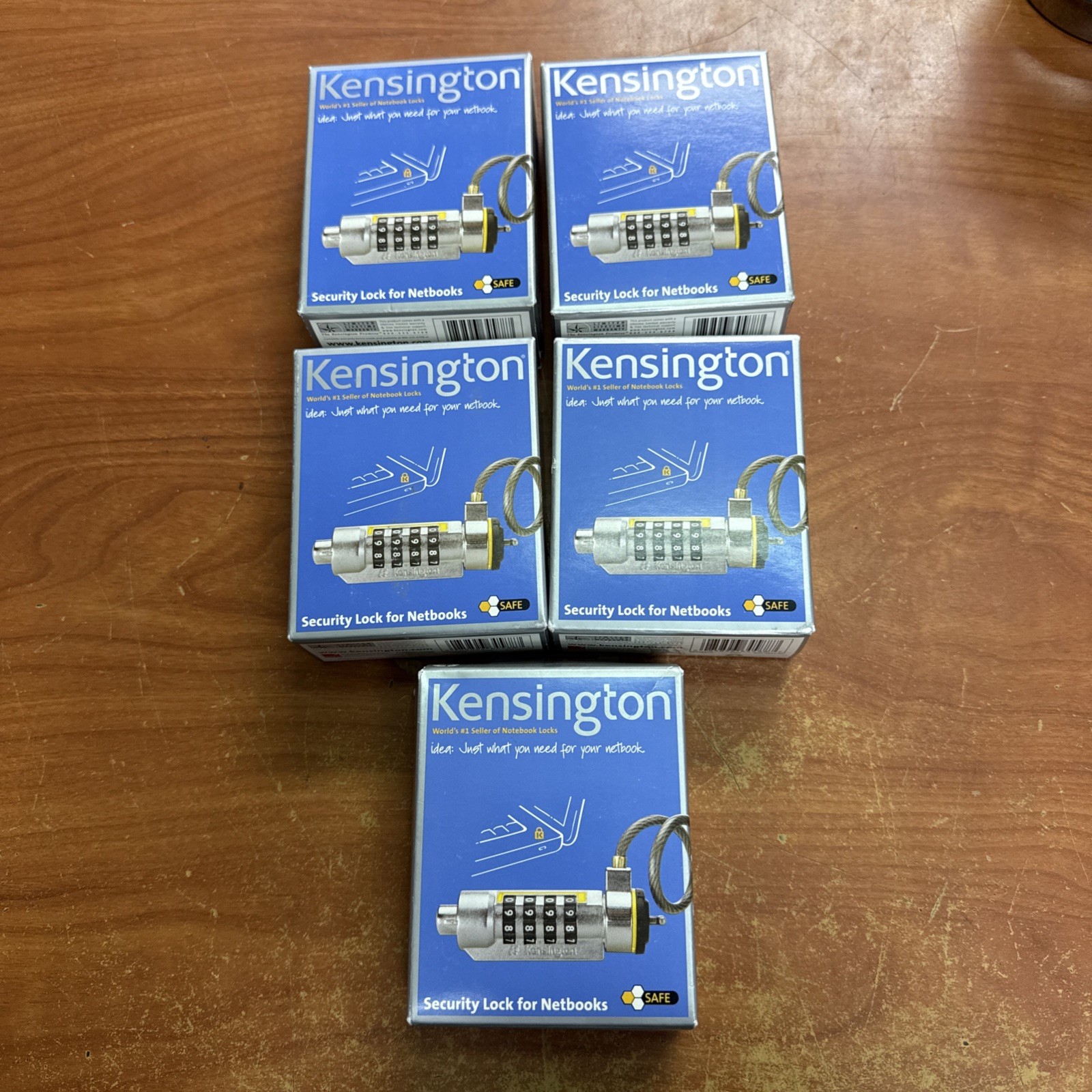 Box of 5 Kensington Security Lock for Netbooks New (Silver) K64588US - K64588