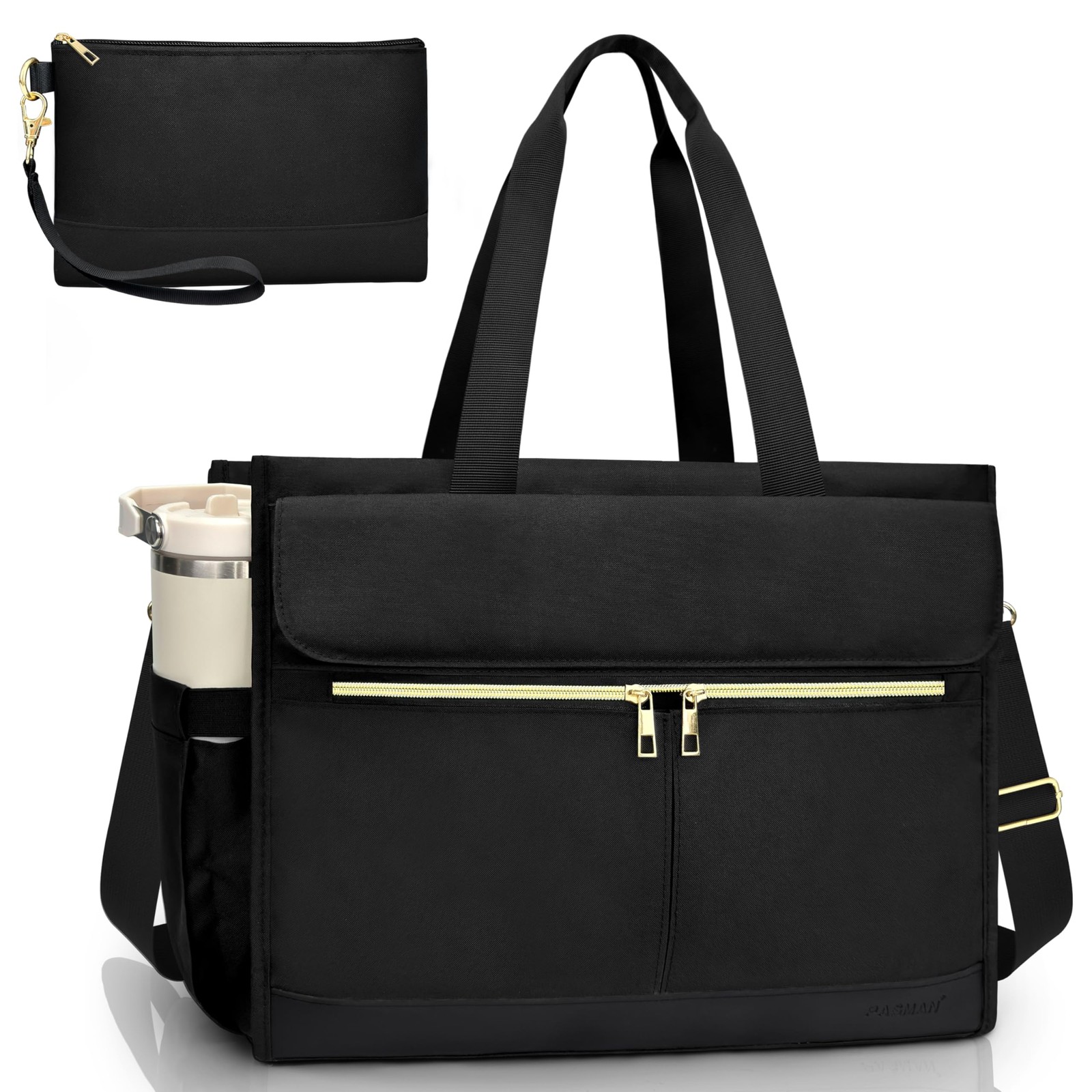 Laptop Bag for Women Tote Work Compartment Lightweight Office Fits 15.6 Inch