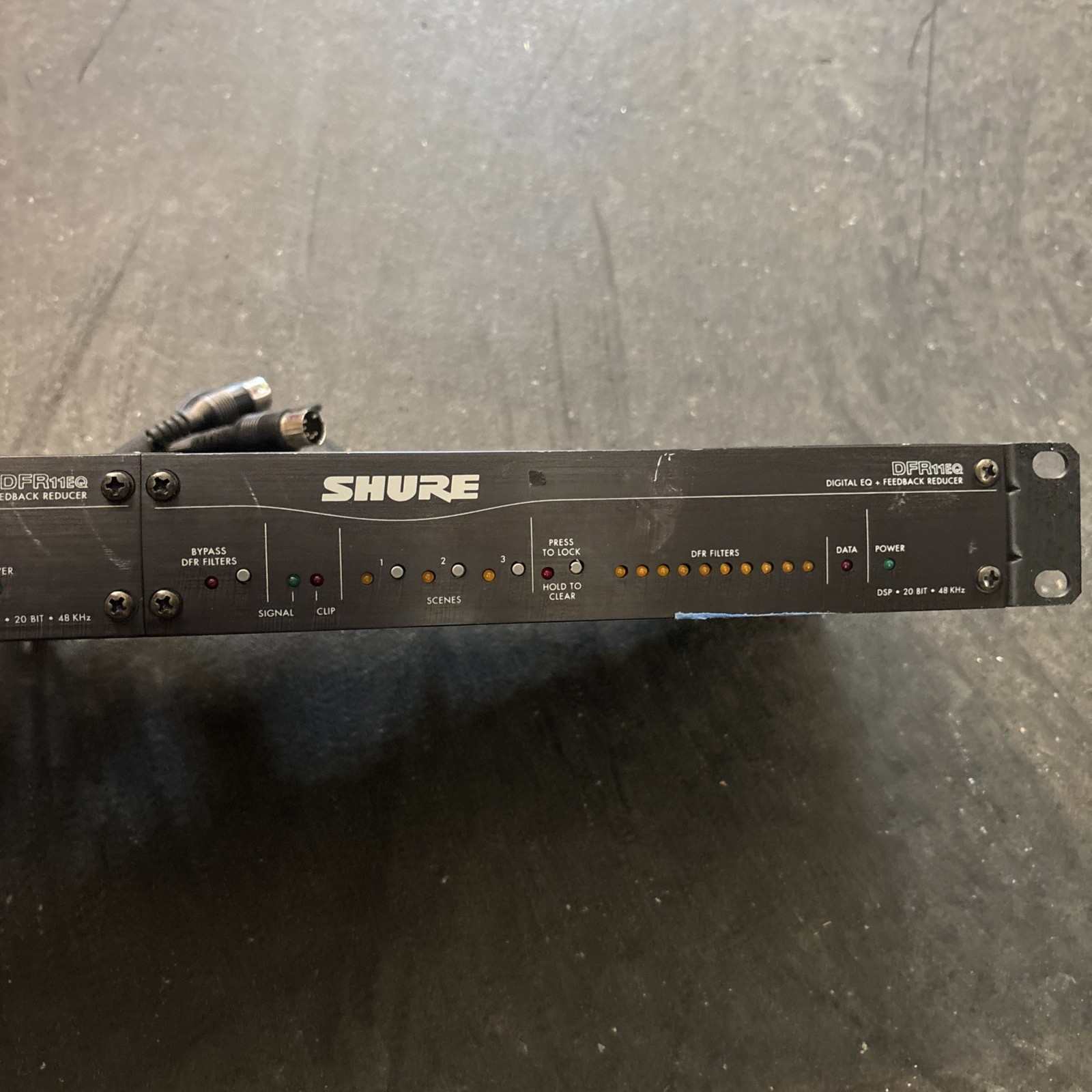Shure DFR11EQ Digital Feedback Reducer + EQ Pair of 2 Line Level Input