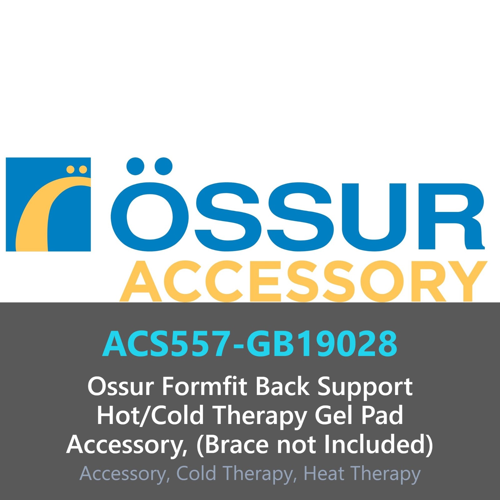 Ossur Formfit Back Support Hot/Cold Gel Pad Accessory  (Brace not Included)