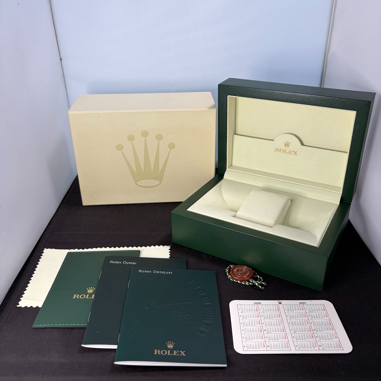 ROLEX Watch Box Case 31.00.64 Booklet(2006) of DATEJUST 100%Authentic YZ8237