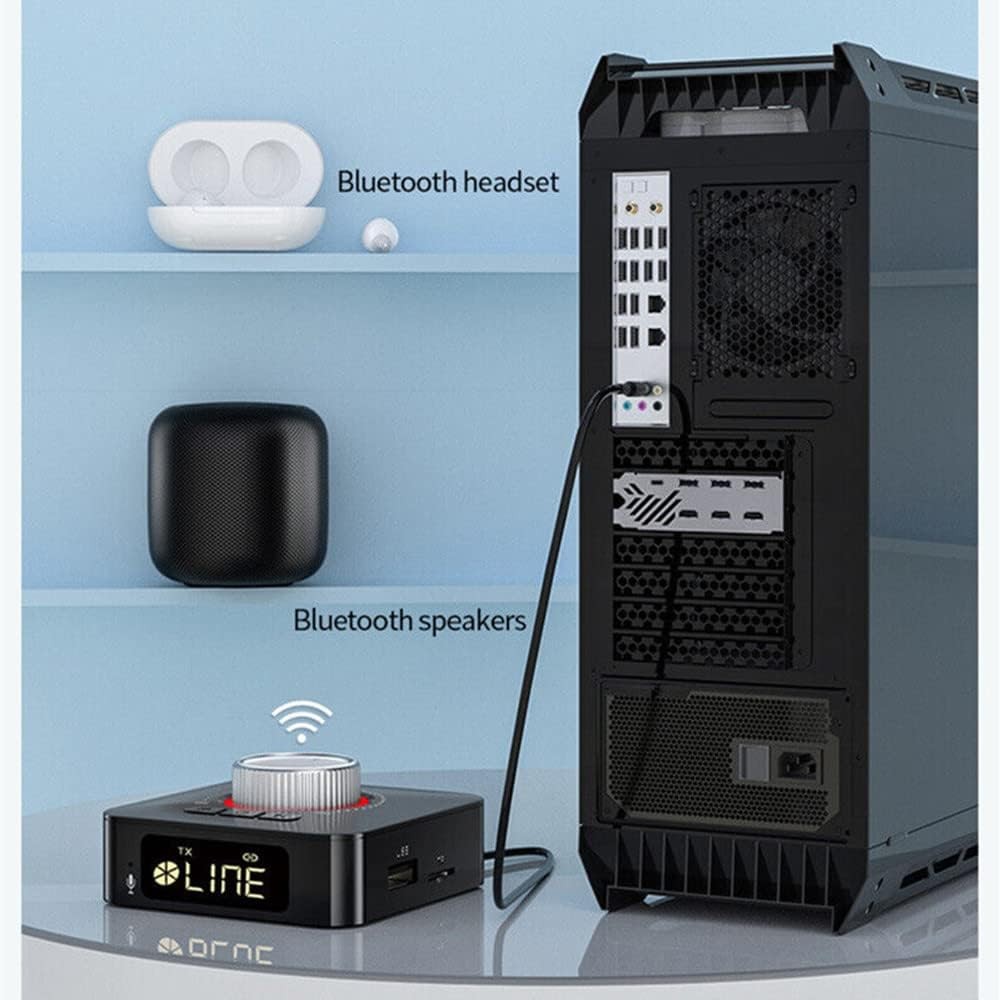 Bluetooth AUX Receiver for Car Stereo Wireless Audio Adapter Hands Free Music