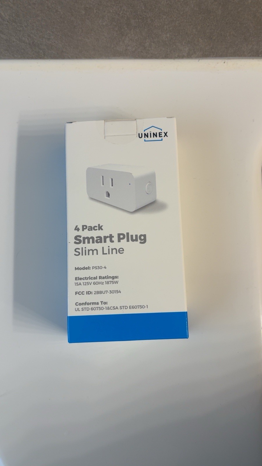 Uninex Smart Plug Slim Line 4-Pack  WiFi Remote Control - Wireless Alexa Google