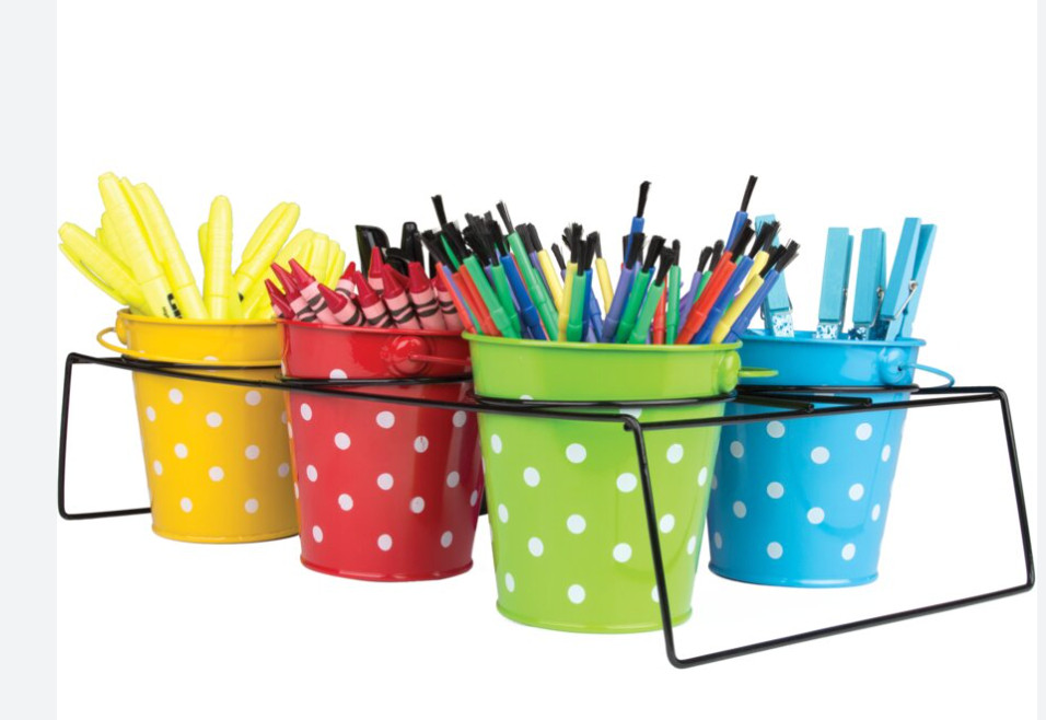 Teacher Created Resources Bucket Caddy Organizing School Supplies for classroom