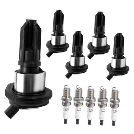 Ignition Coil Pack & Spark Plugs Compatible with 4.2 3.5 2.8 2002 2003 2004