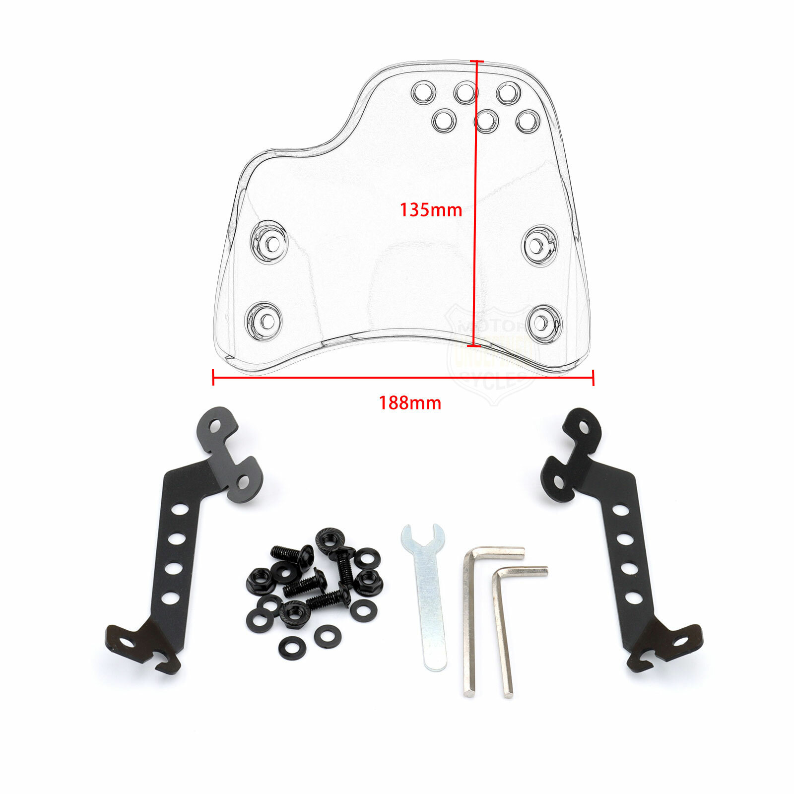 Front Windscreen Windshield Wind Deflector Bracket For Ducati Scrambler 400 800