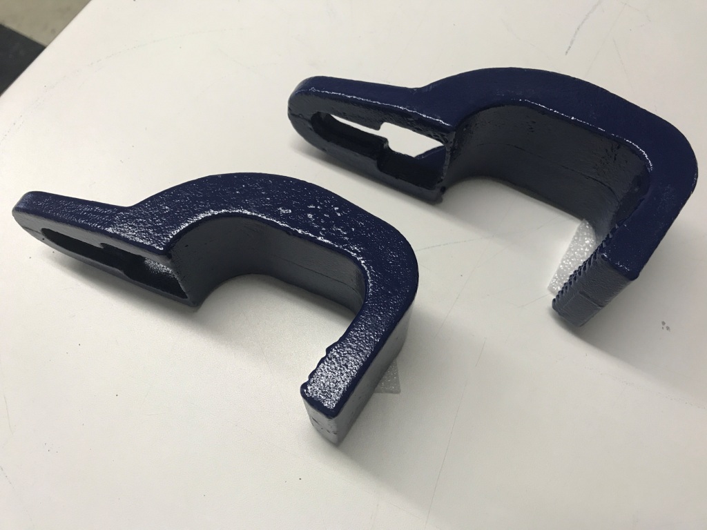 2 Pcs 3 Ton Sill Hook Straight Cut Tooth 2-1/2" Pull Round Mo-Clamp style