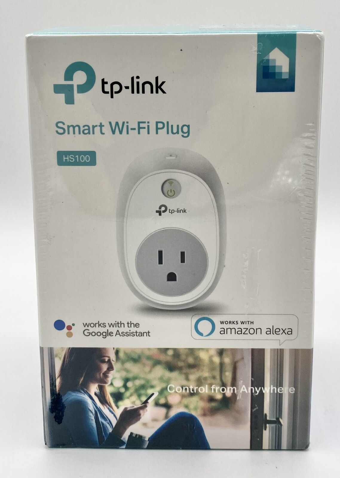 TP-Link HS100 Wi-Fi Smart Plug Kit NEW SEALED Works with Amazon Alexa & Google