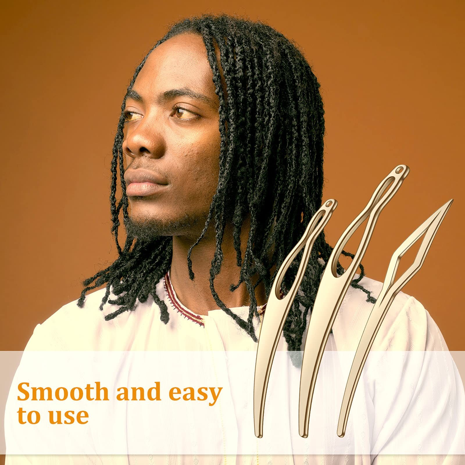 8 Pcs Interlocking Tool for Locs Retighten Tool for Dreadlocks Interlocks Croche