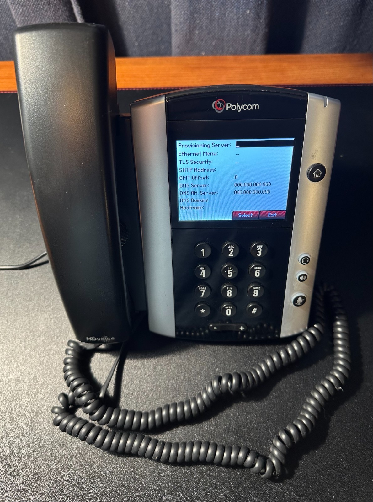 Polycom VVX 500 12-Line VoIP Touchscreen Desk Phone HD Voice Complete Tested
