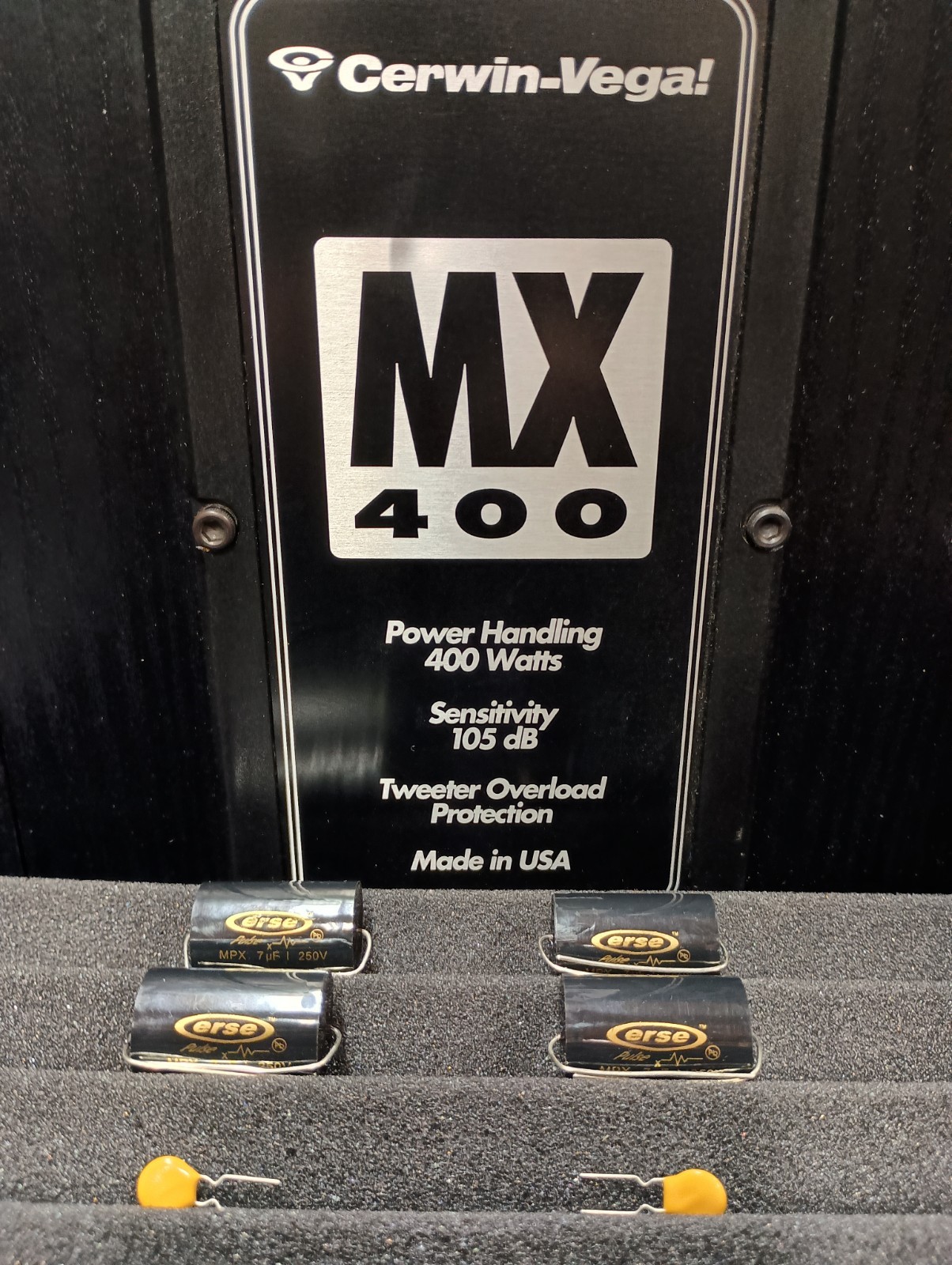 Cerwin Vega MX400 Crossover Premium Capacitor Kit For 1 Pair( Erse Upgrade)