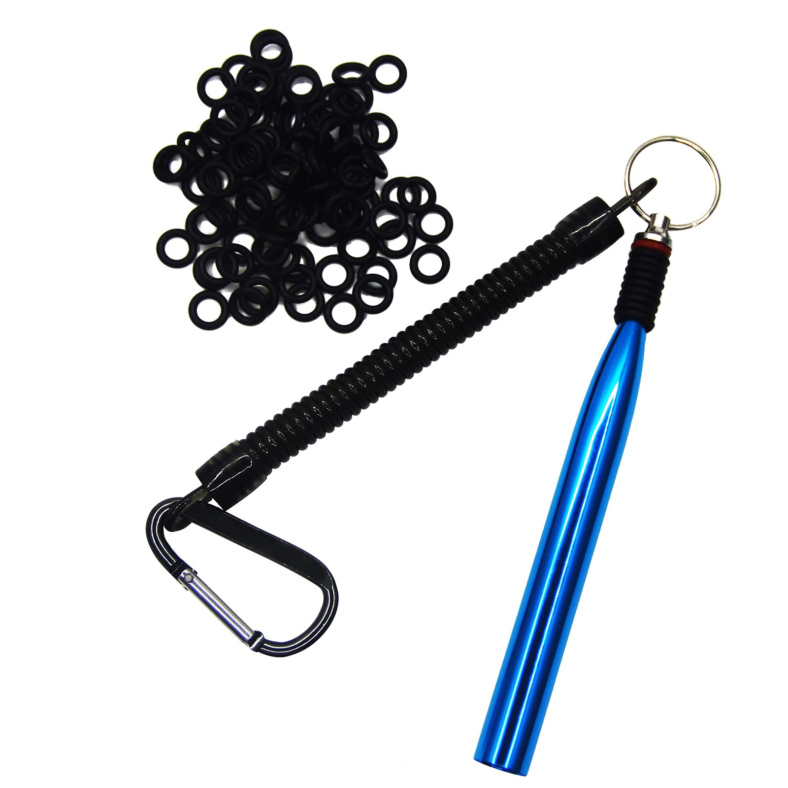 NAWAISH Wacky Rig Tool and 300 PCS Worm Blue + 300 Black O-rings