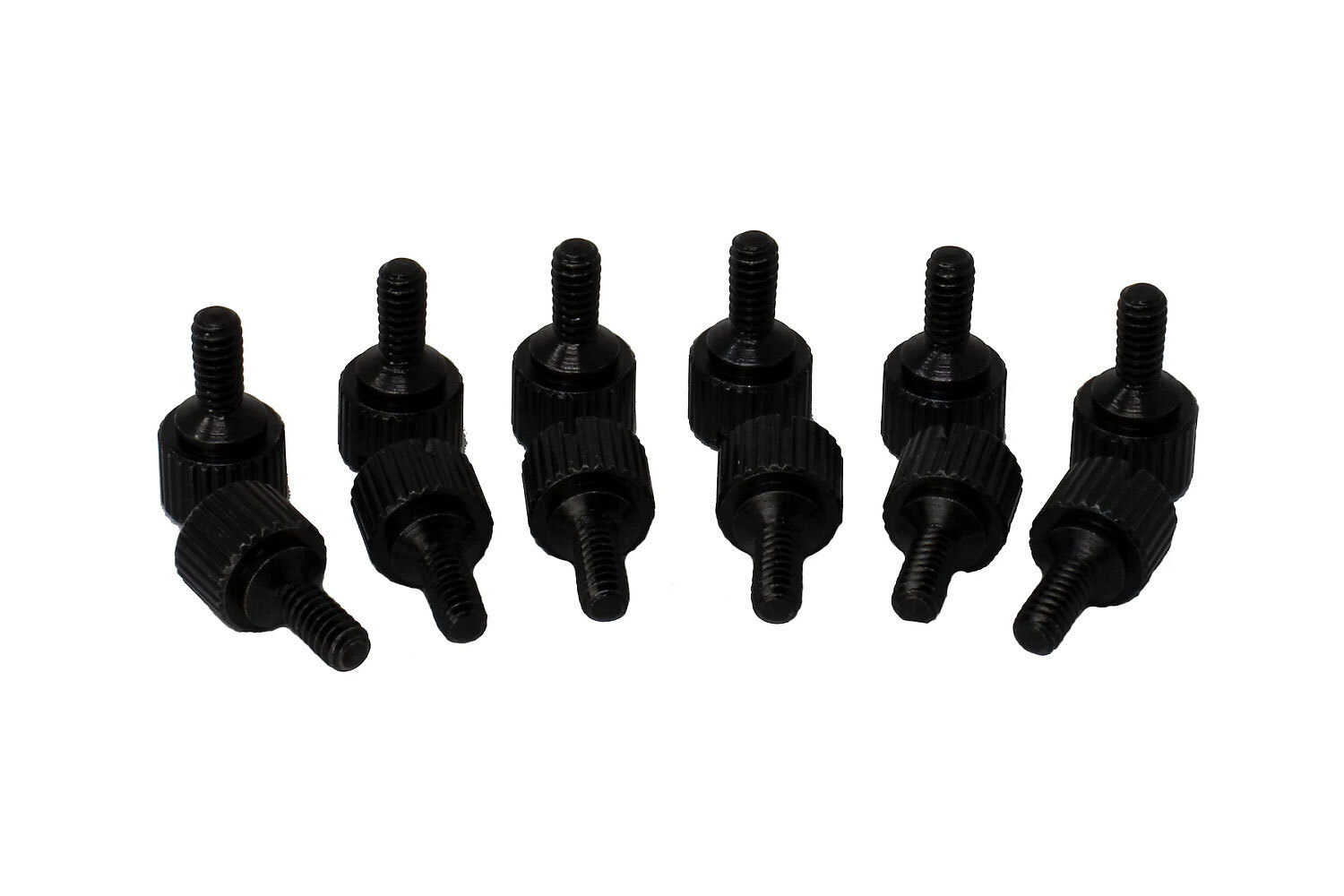 Trace Audio 500 Series Module Thumb Screws 4-40 Thread - 12-Pack, Black