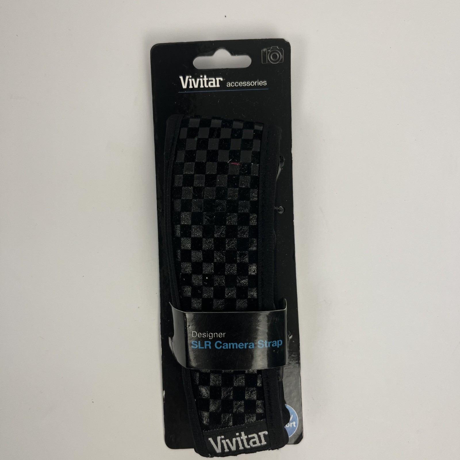 New Vivitar Designer SLR Camera Strap Black Neoprene Comfort-VIV-DES-STP-BLK