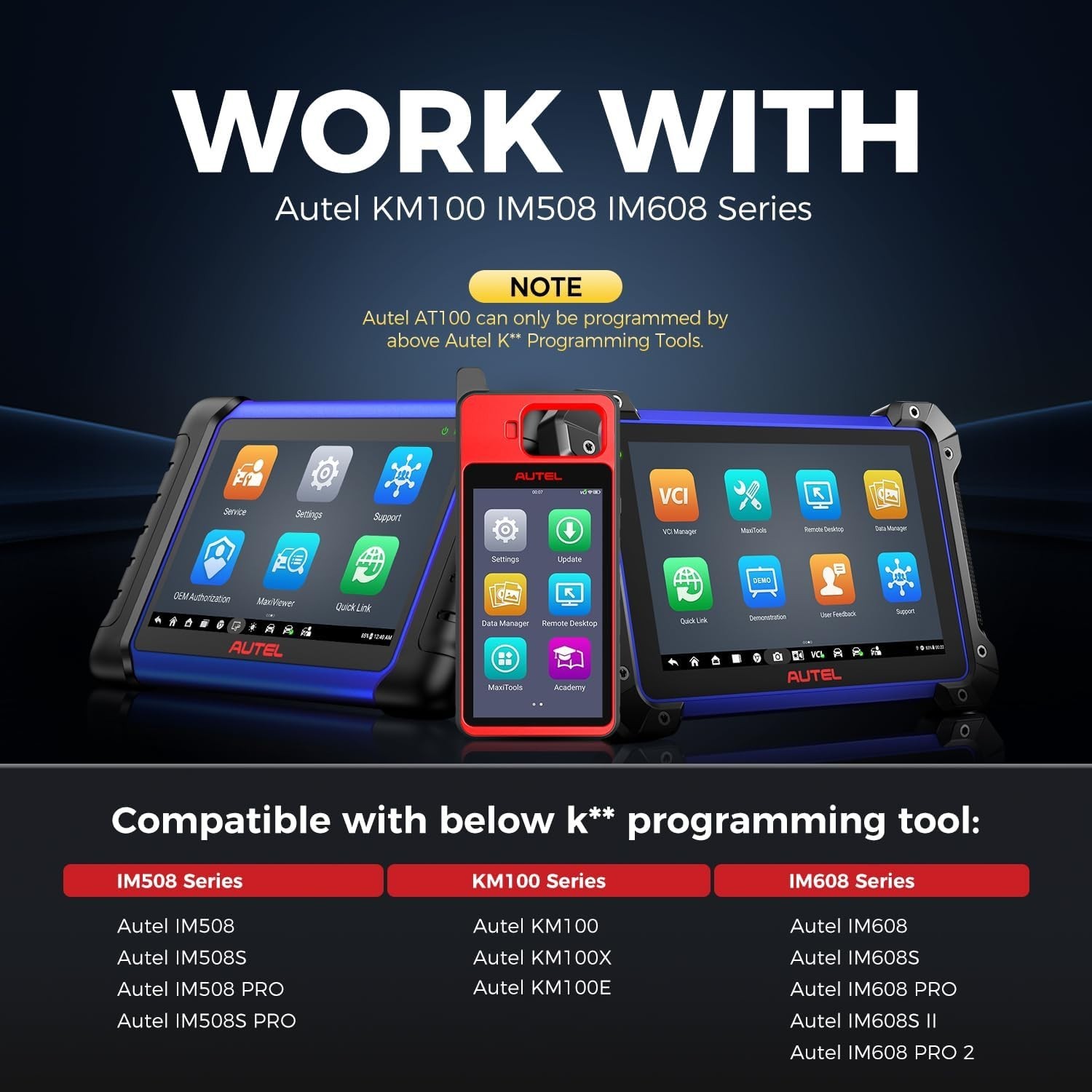 10x Autel AT100 Universal Transponder Chip Work with XP200, XP400, IM508 IM608