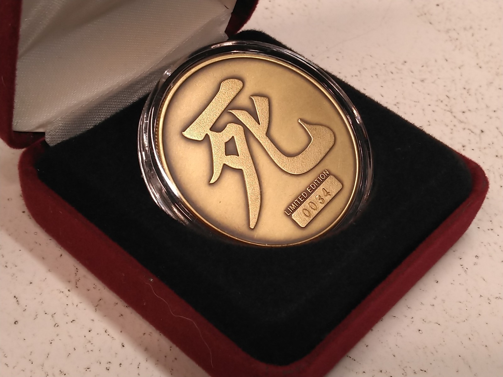 Billy Tucci's Shi (Death) Solid Bronze Medallion, Crusade 2001
