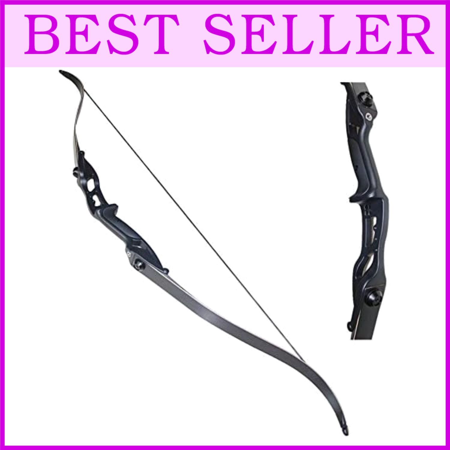 Metal Riser Longbow for Adults - 30" Draw Length=**