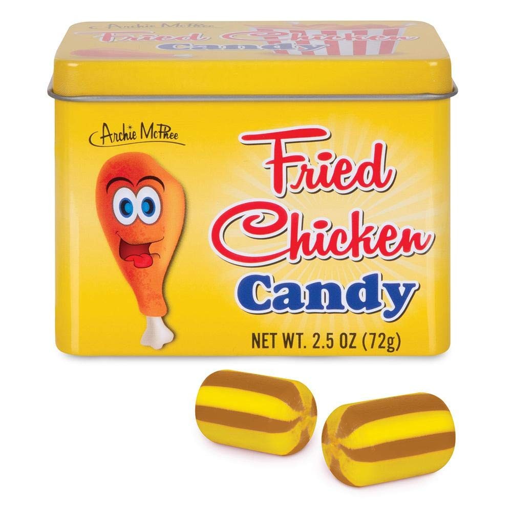 Fried Chicken Flavored Candy - in Collectible Tin! Small, 12860