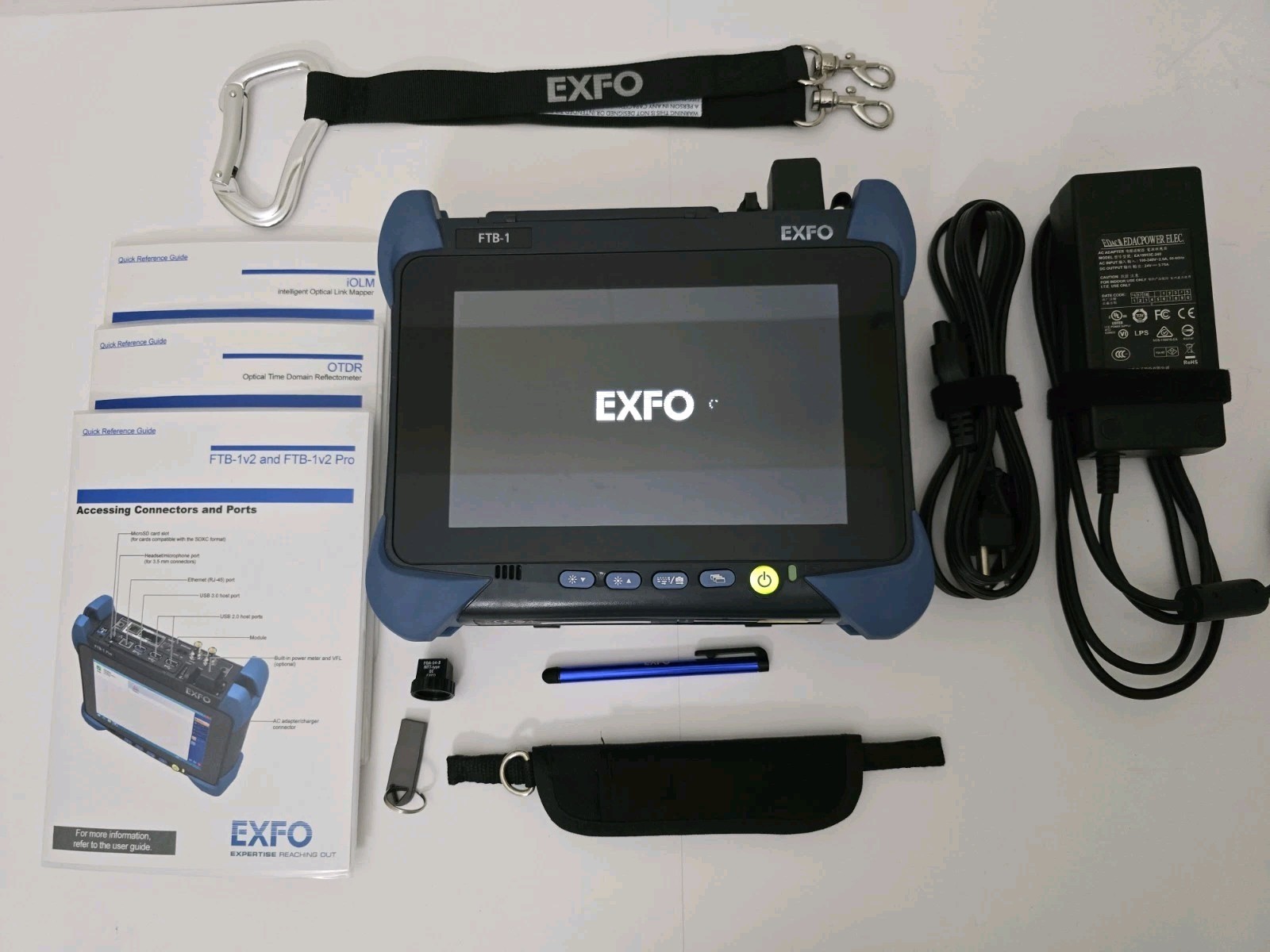 EXFO FTB-1 / FTBx-730C-SM8-OPM / OTDR iOLM / SM 1310 1550 + 1650 Live Port vc