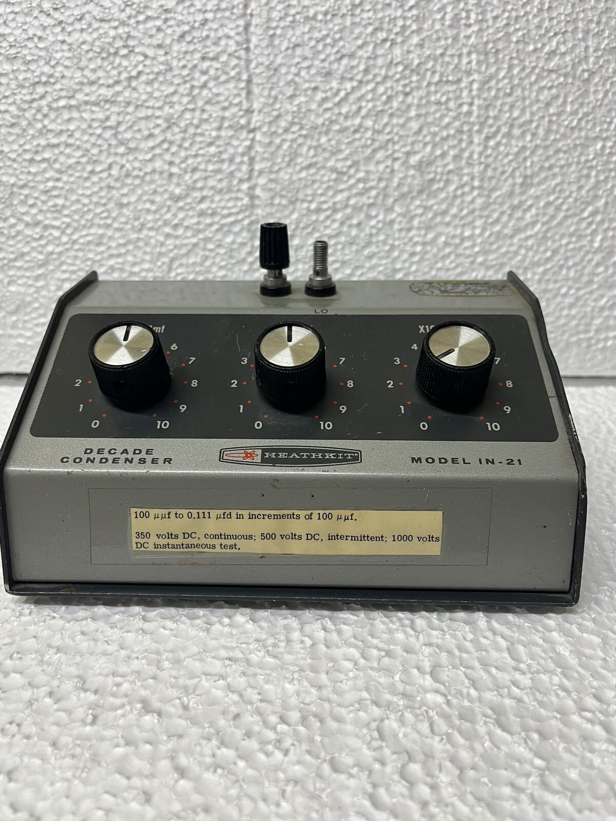 Vintage Heathkit IN-21 Decade Condenser - Tested And Working