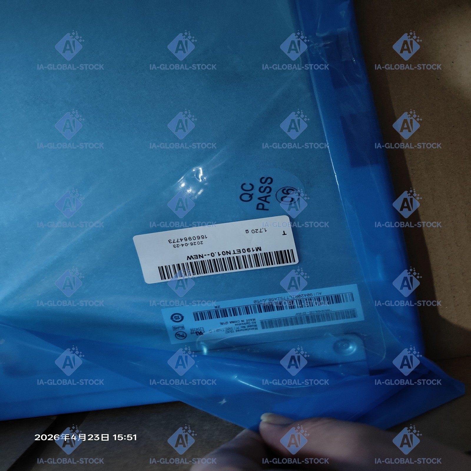 One Brand new AUO M190ETN01.0 High Quality