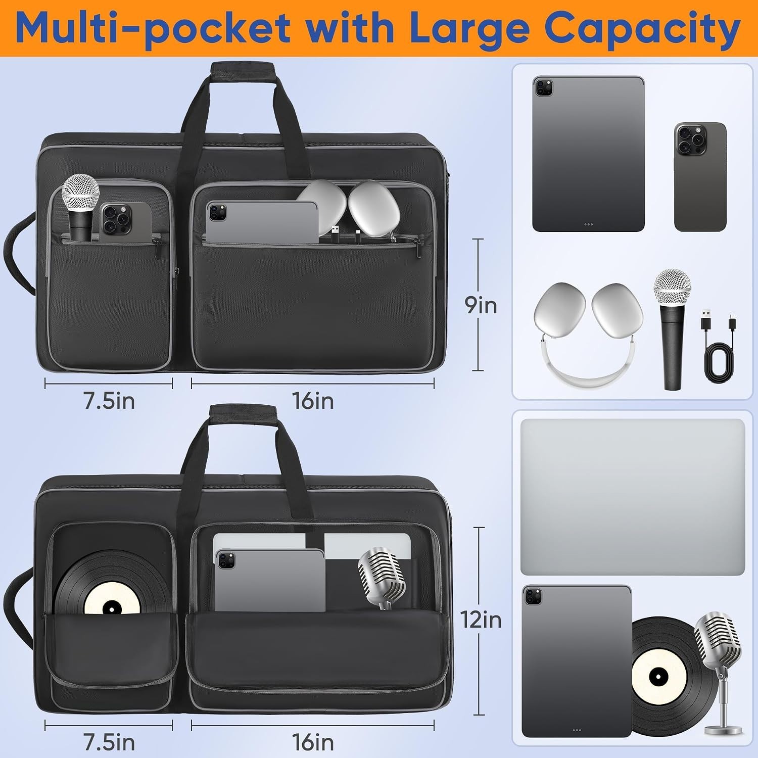 DJ Controller Bag Compatible with DDJ / 1000 / / / SC LIVE 4, DJ Soft Case Gi...