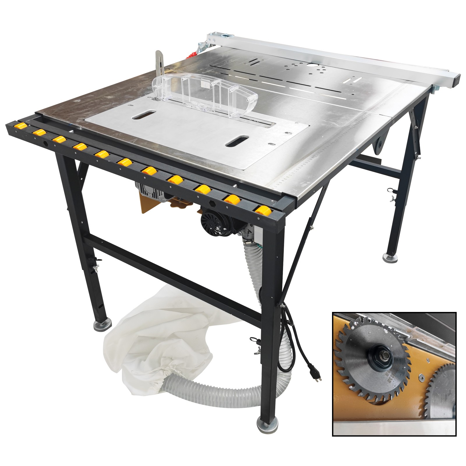 Woodworking Telescopic Sub Saw Table Wood Cutting Machine Dust-proof Saw Unit