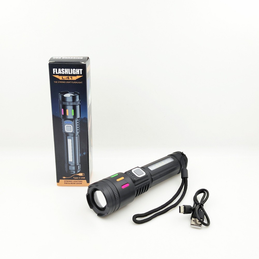 2 Pack 99000000lm Tactical Flashlight Super Bright Rechargeable LED Work Lights