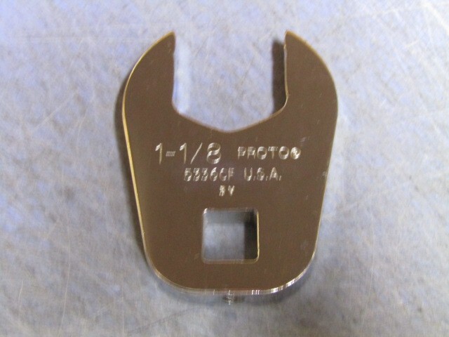 1 – Proto 5336CF 1/2” Drive 1 1/8” Open End Chrome Crowfoot Wrench. New