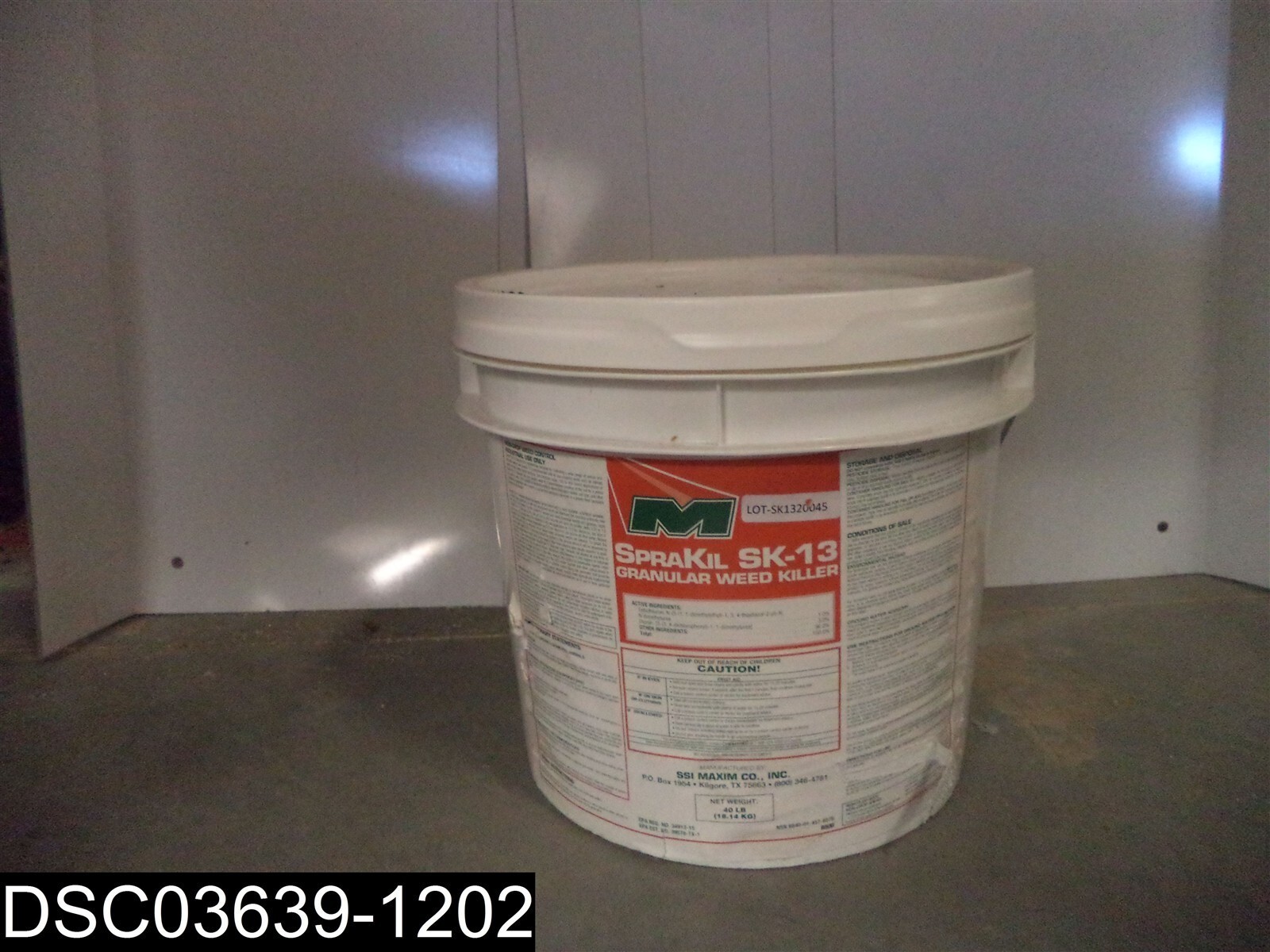 QTY=40 Pounds: SK-13 SSI Maxim SpraKil Granular Weed Killer
