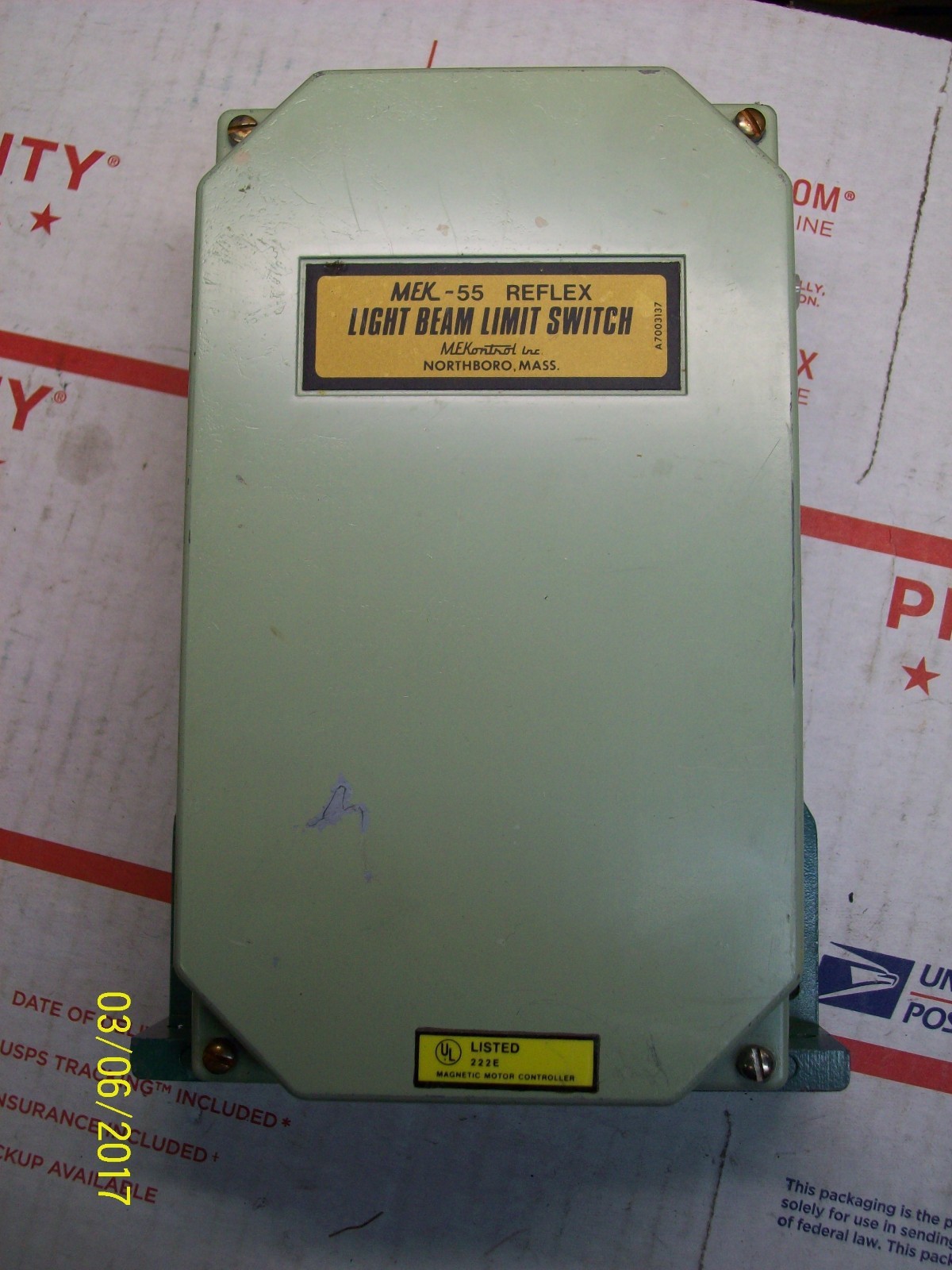MEKONTROL MEK-55 REFLEX LIGHT BEAM LIMIT SWITCH