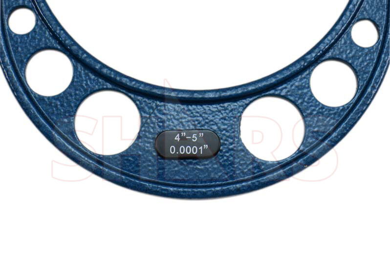 Shars 4-5" x 0.0001" Outside Micrometer Solid Metal Frame New Save $20.04 S}