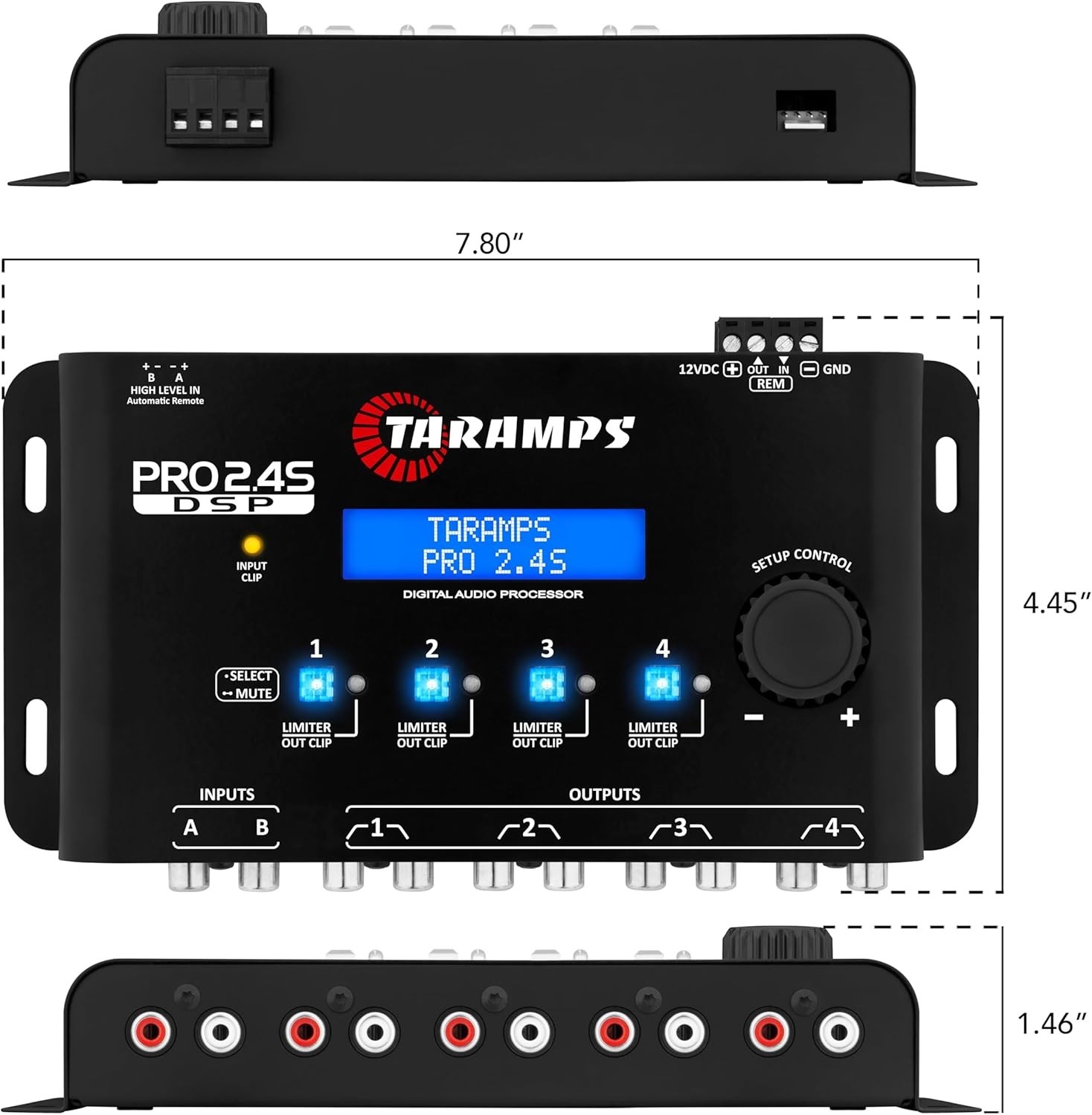 Digital Signal Processor with 15-Band Equalizer and 12 Preset EQ Settings
