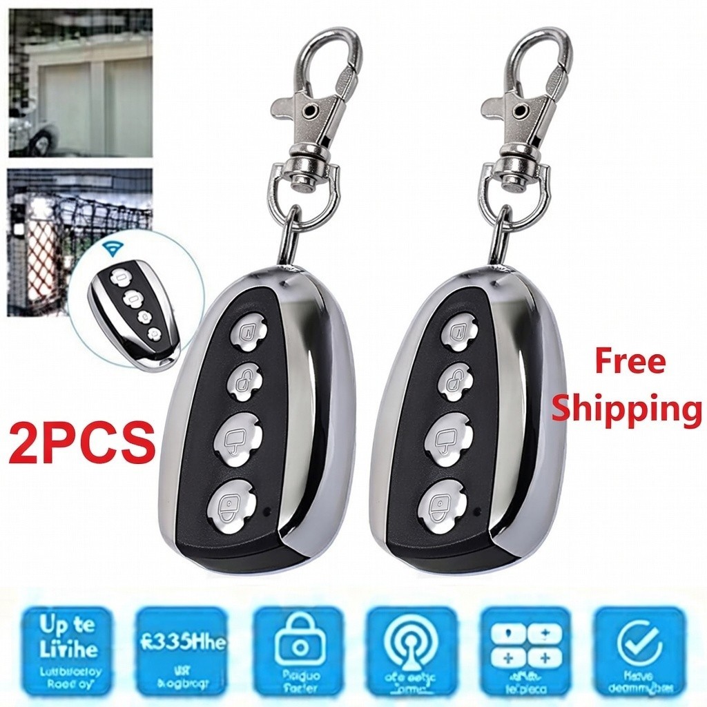 2X Remote Control Backup Key Sliding Gate Opener Automatic Operator 433.92MHz US