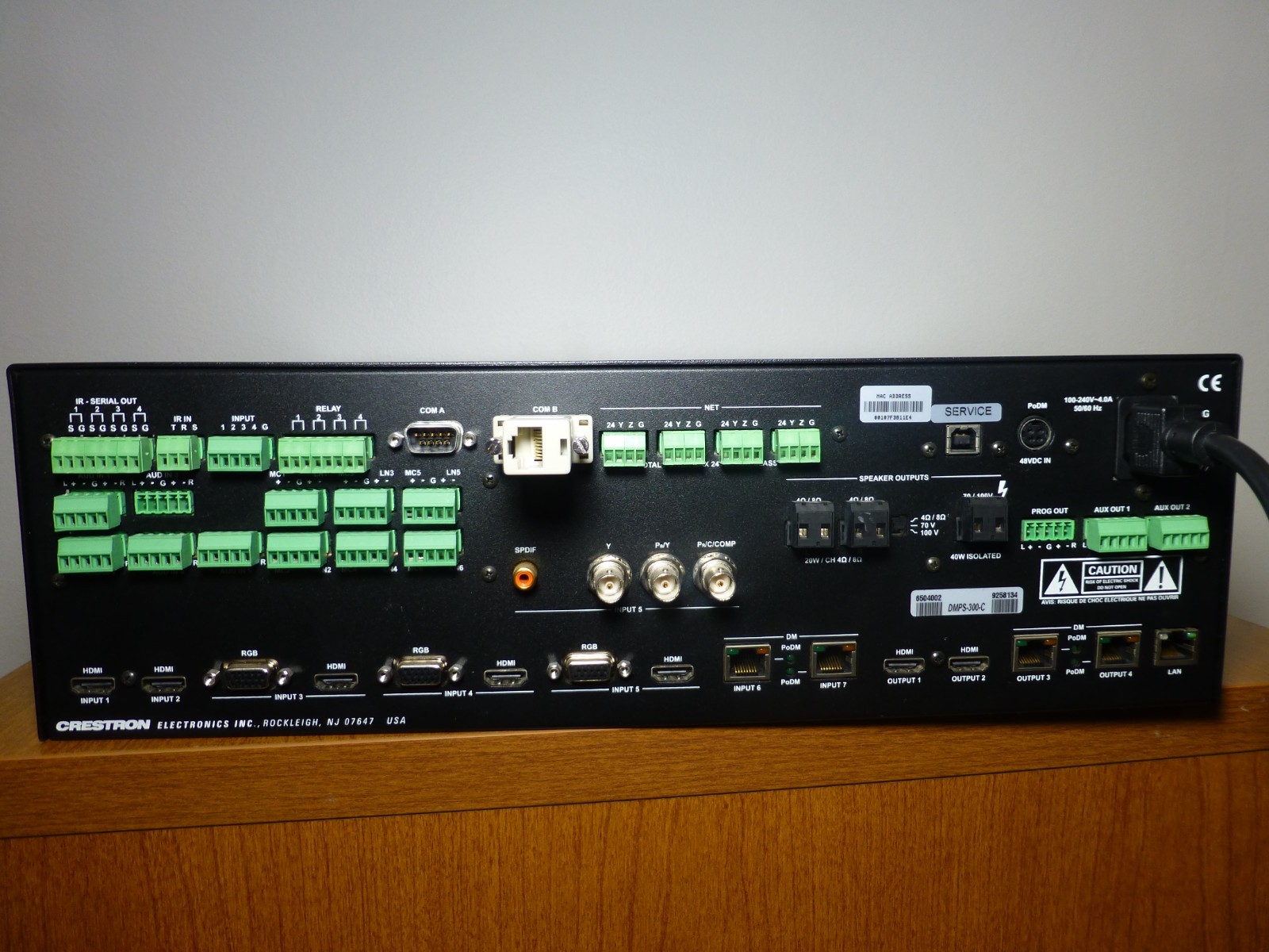 Crestron DMPS-300-C Professional Digital Media Presentation System RESTORED