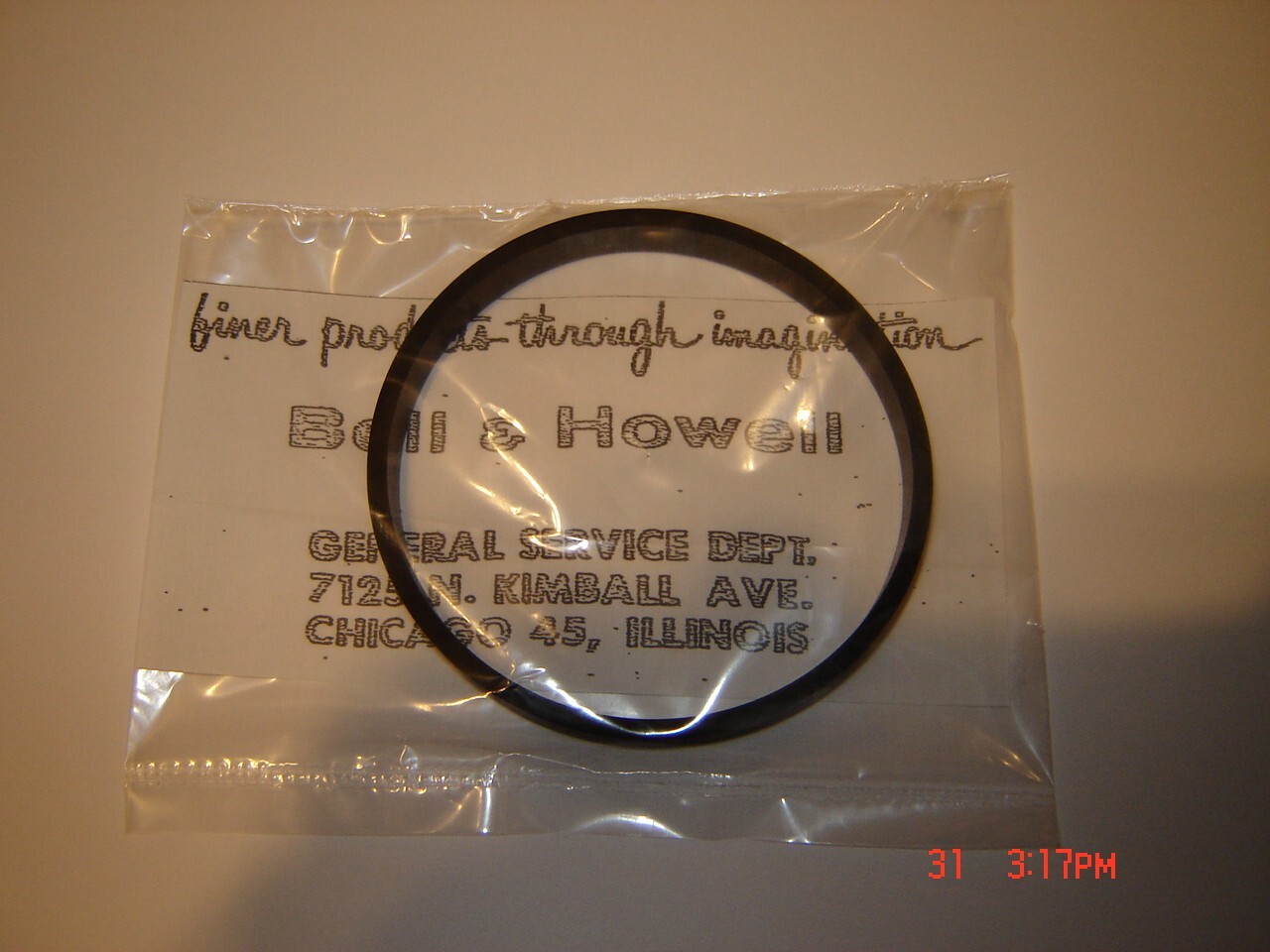 Bell & Howell Filmsound 8D 643 Projector Motor Drive BELT,  *Smooth Inside Belt