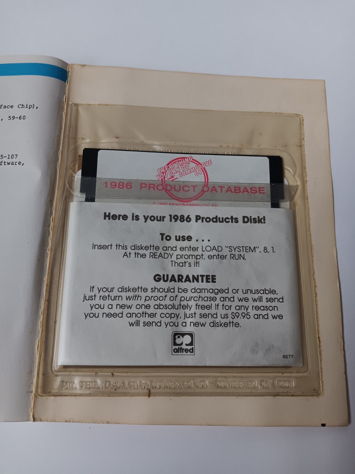 Everything You Can Do With Your Commodoe 64 Paperback Book W/Floppy Disk 1984