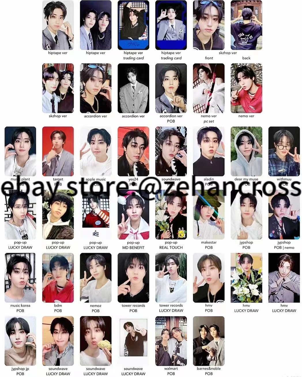 STRAY KIDS HAN HIPTAPE 合 HOP ALBUM OFFICIAL COLLECTION PHOTOCARD KPOP IDOL