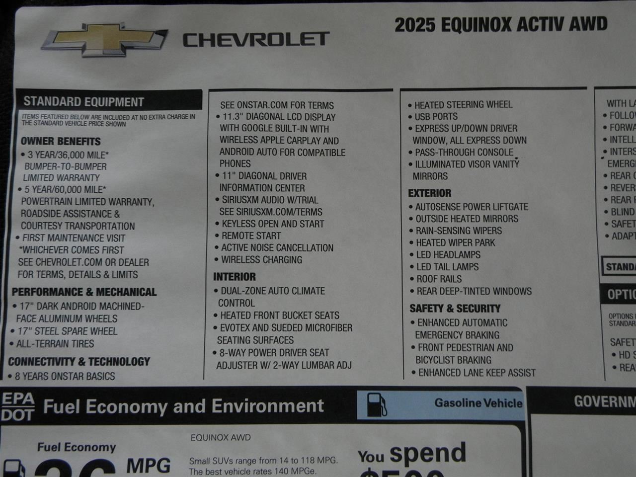 2025 Equinox 1.5L Lower Air Shutter Lower