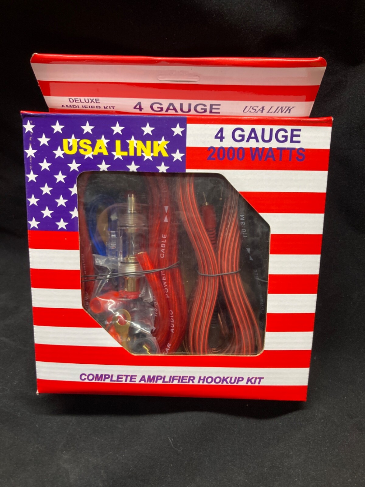 USA Link 4 Gauge Deluxe Complete Amplifier Kit 2000 watt 4G KIT