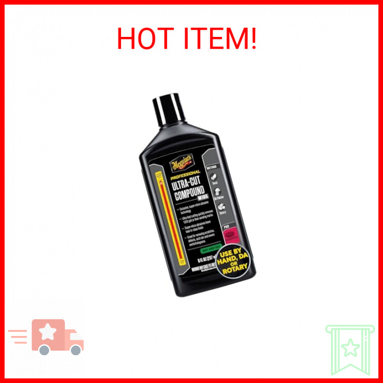 Meguiar’s Mirror Glaze M105 Ultra-Cut Compound, Rubbing Compound for Car Scratch